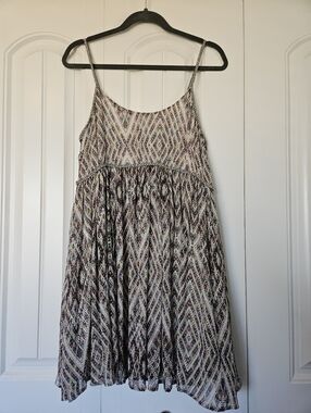 Free People Periscopes in the Sky Diamond Babydoll Sundress Size Small